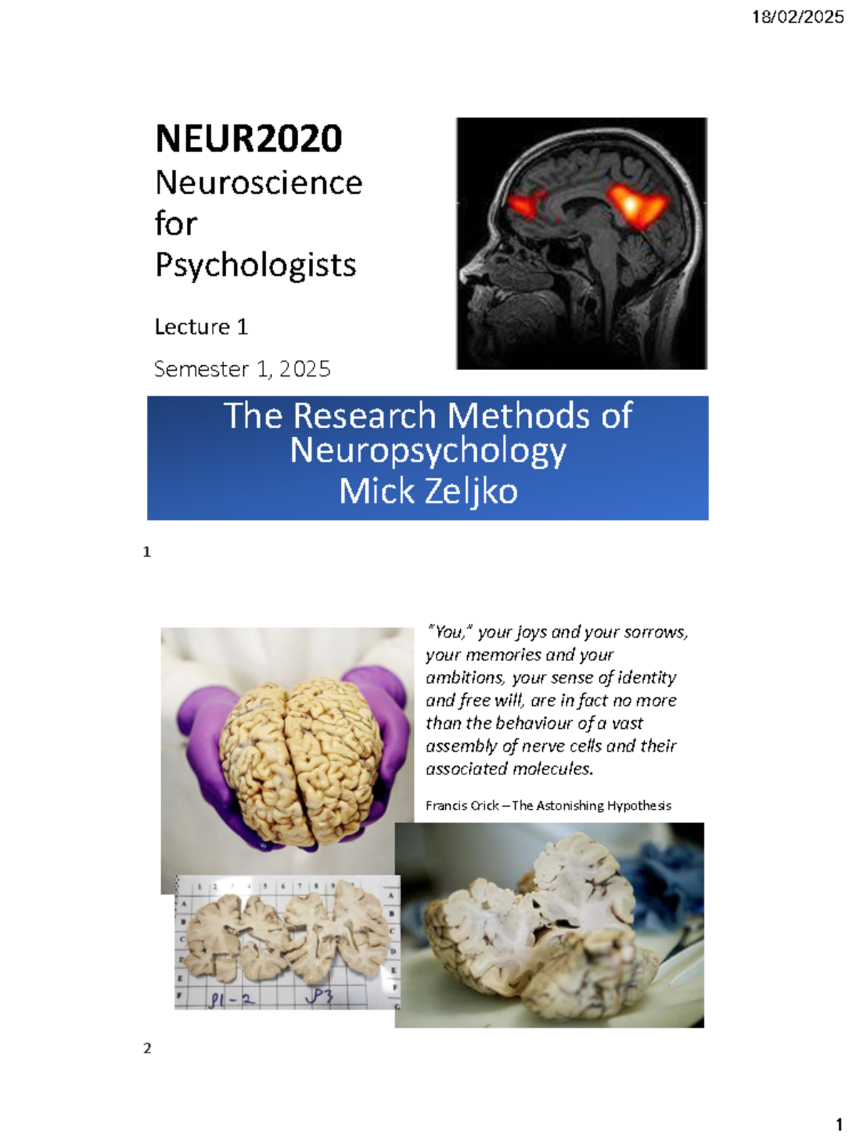 Research Methods in Neuropsychology: Key Concepts & Techniques ...