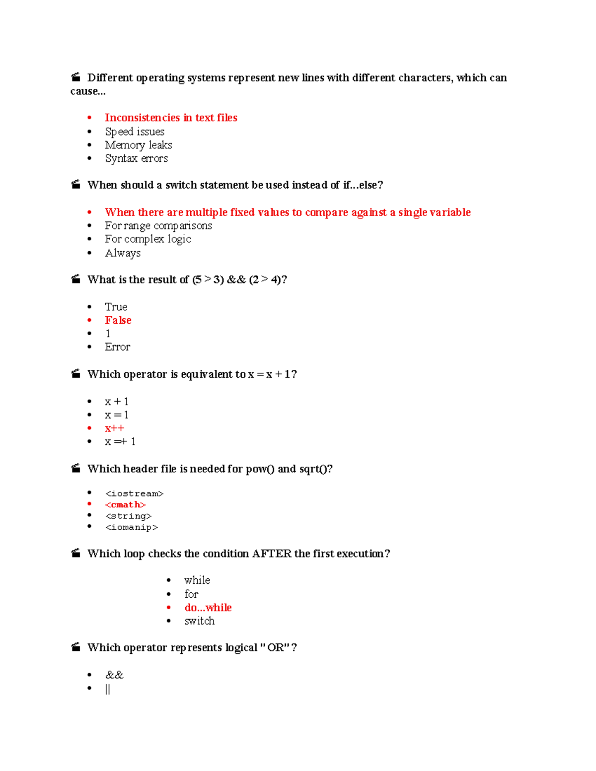 Đáp Án C - C DAC: Operating Systems, Control Structures & Functions ...