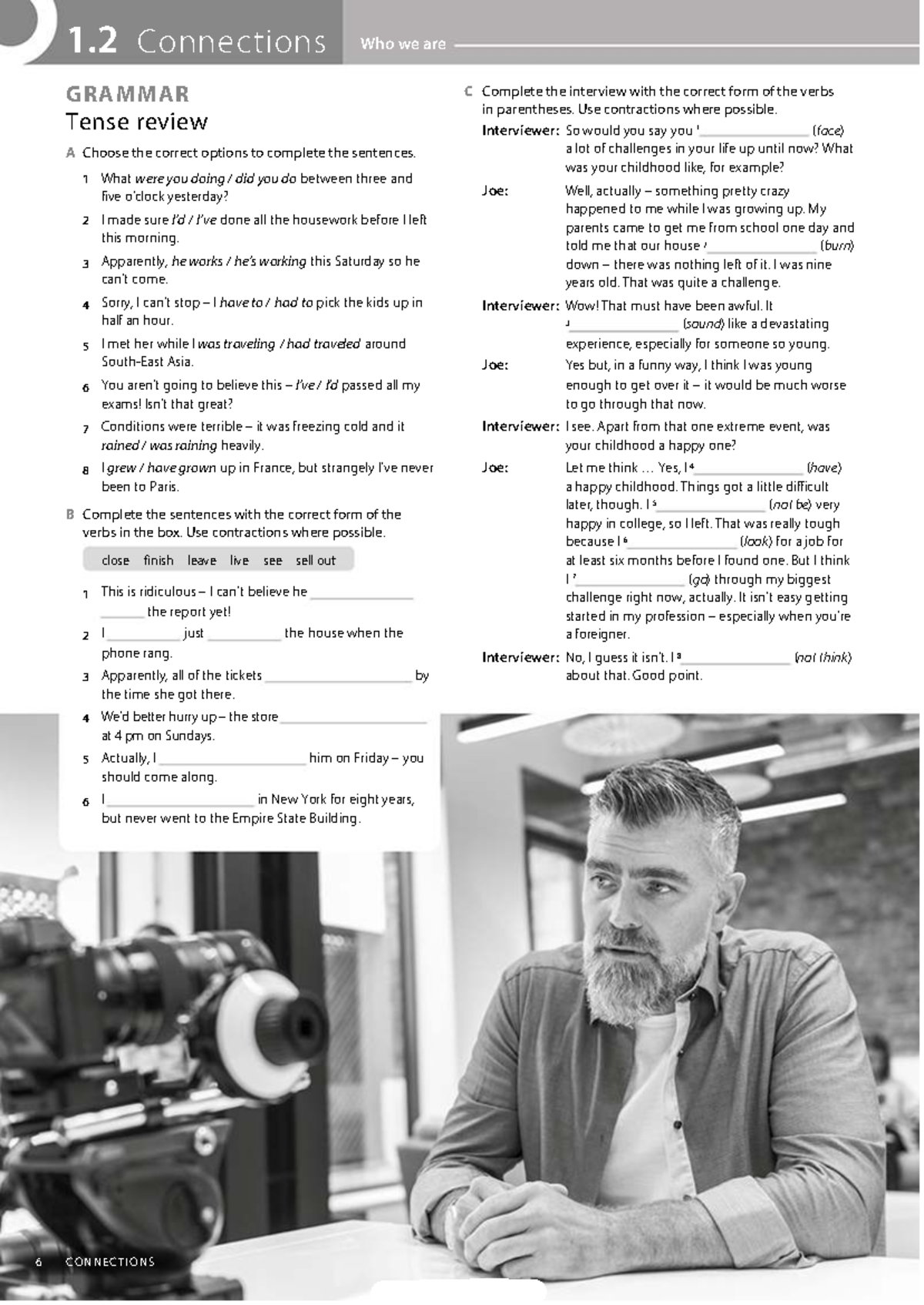 1.2 Connections: Grammar Tense Review & Practice Exercises - Studocu