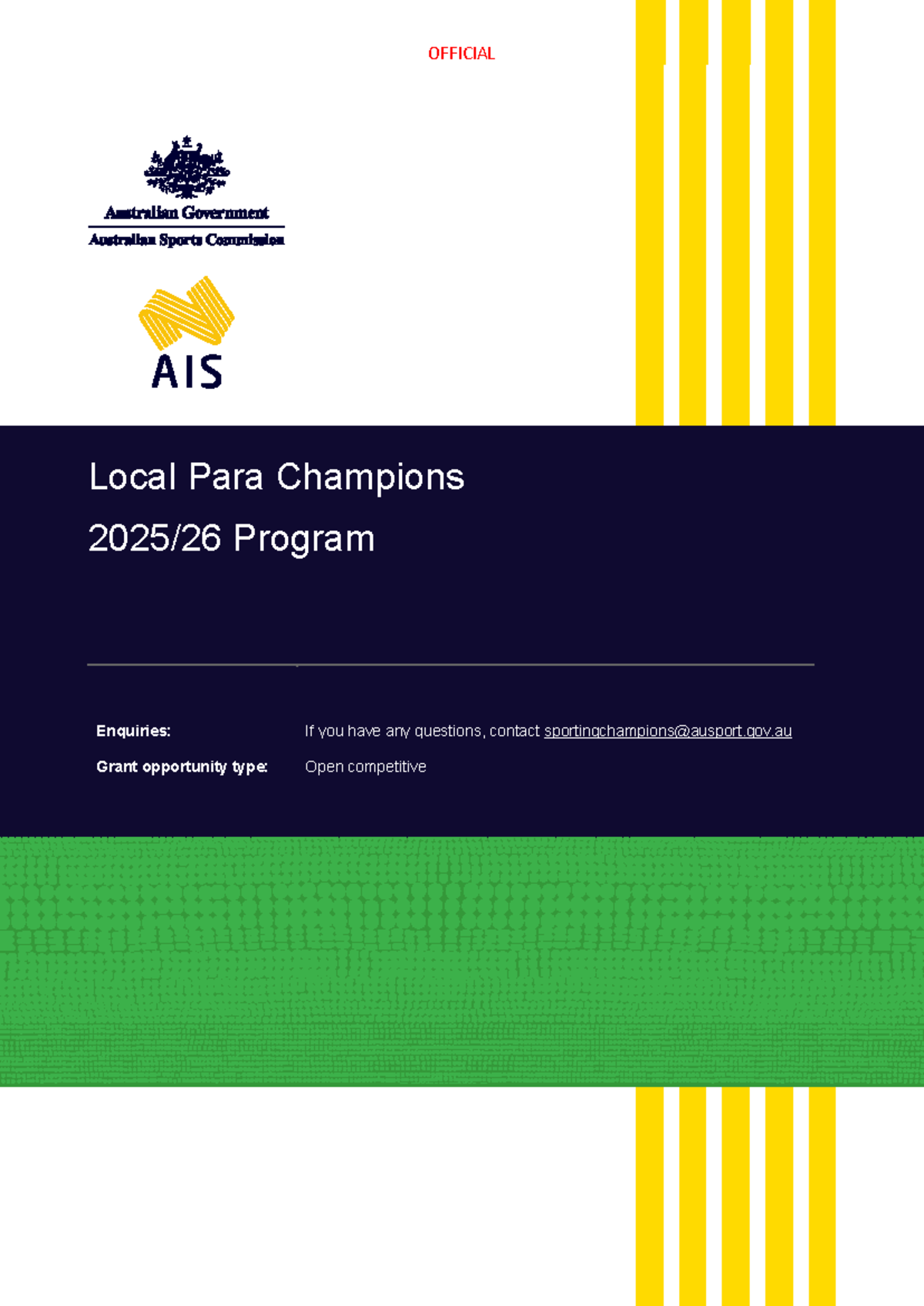 Local Para Champions Program Guidelines (LPC) - Studocu
