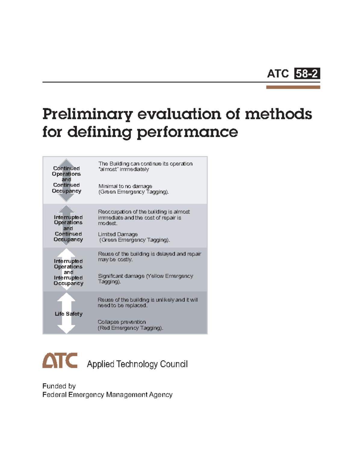 ATC-58-2: Preliminary Evaluation of Seismic Performance Criteria and ...