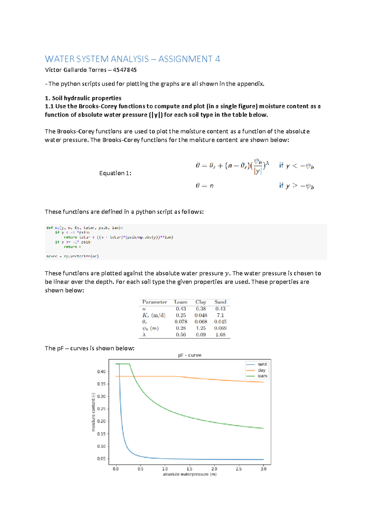 Water System Analysis - Assignment 4 Overview and Graphical ...