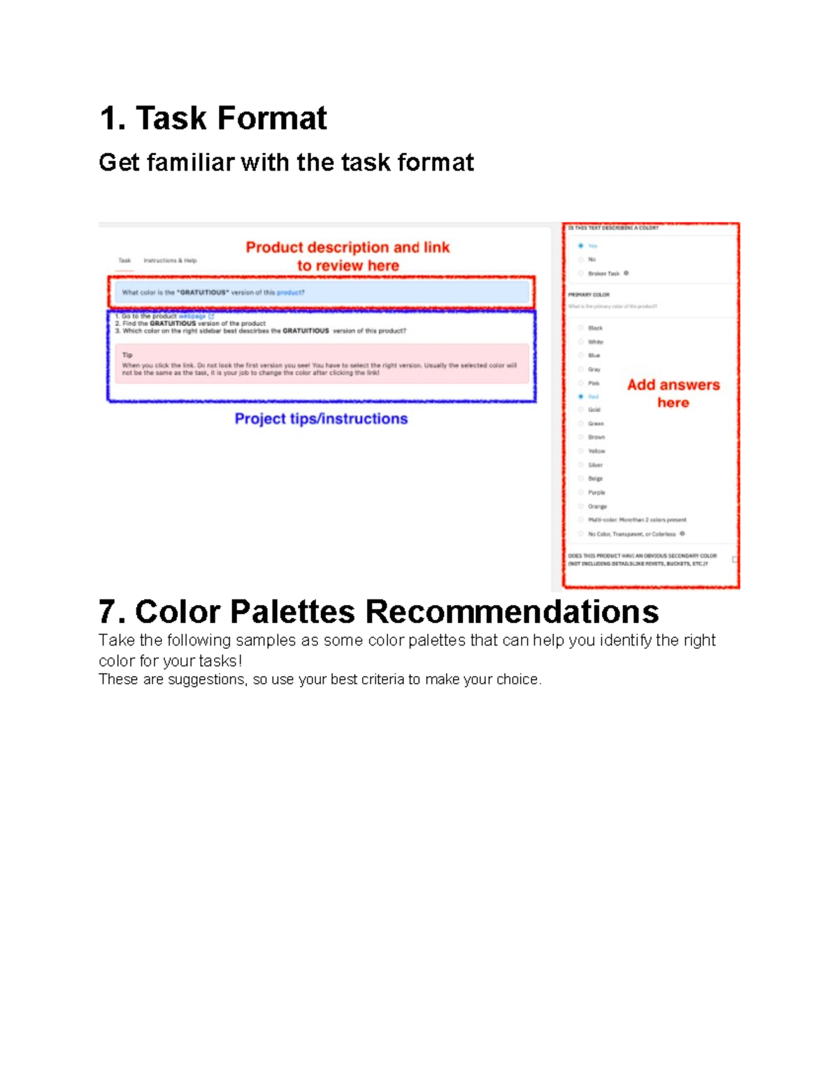Color Analysis Task Guidelines and Palette Recommendations - Studocu