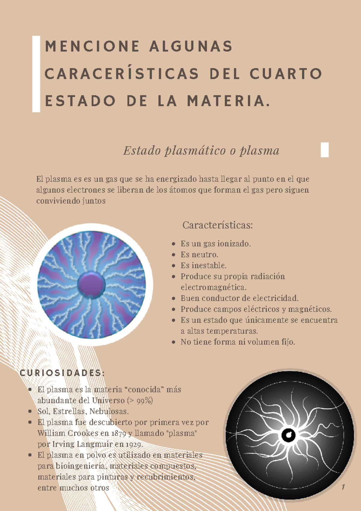Características y Procesos del Estado Plasmático en Física - Studocu