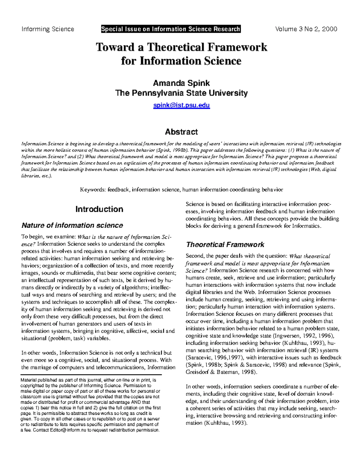 Information Science Overview: Key Concepts and Systems Analysis - Studocu