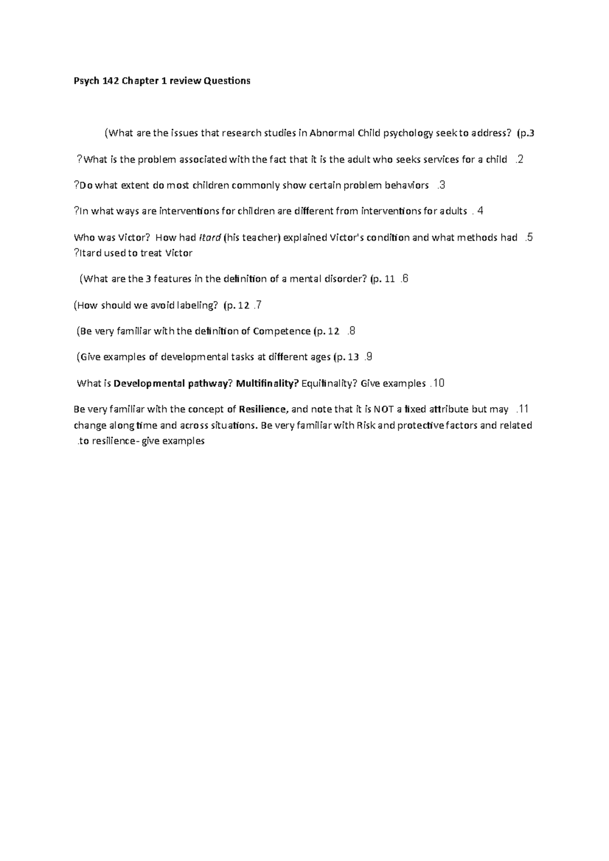 142 Chapter 1 review Questions - Psych 142 Chapter 1 review Questions ...
