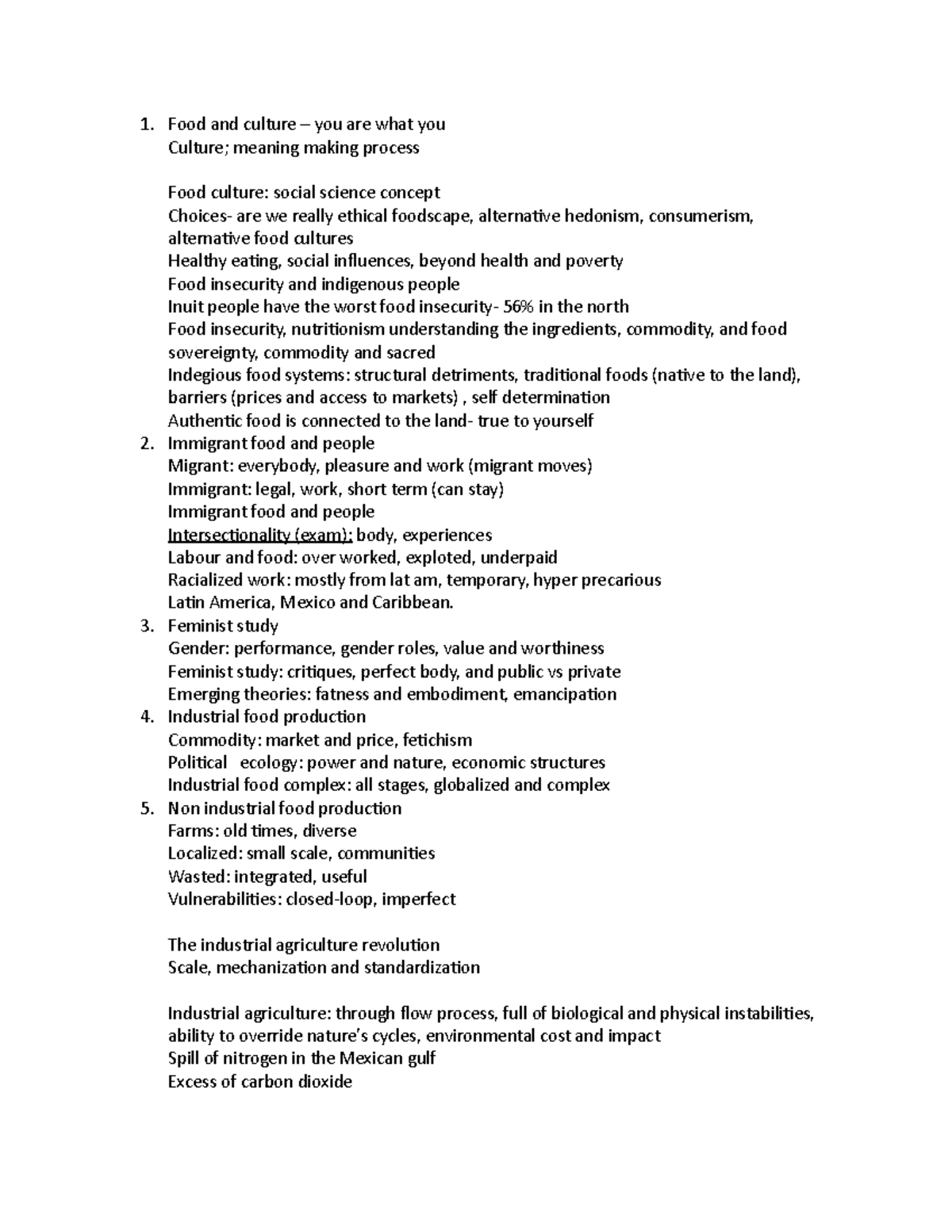 Food and Culture Assignment: Analyzing Ethics in Food Systems - Studocu