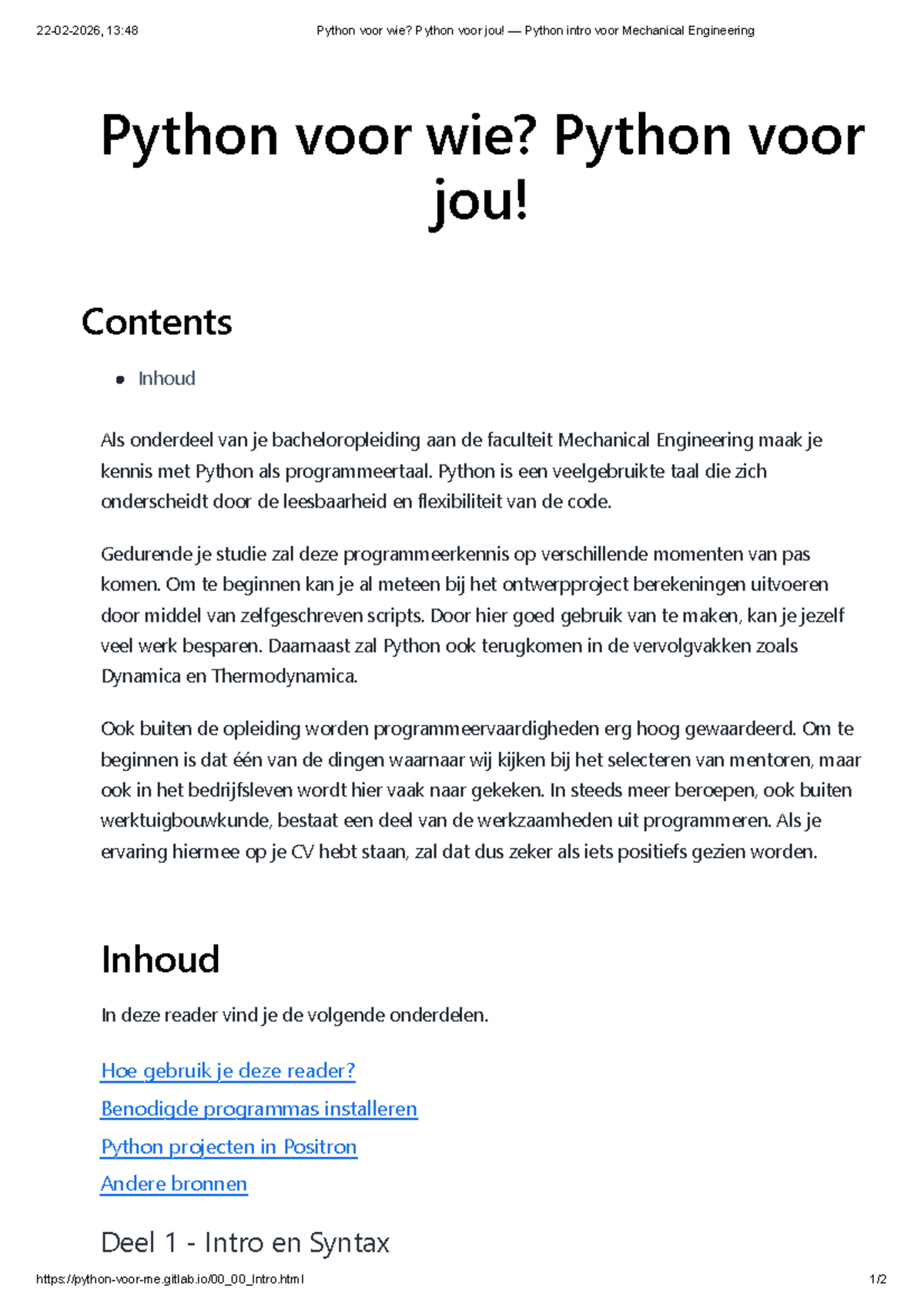 Python Introductie voor Werktuigbouwkunde: Een Eerste Stap - Studeersnel