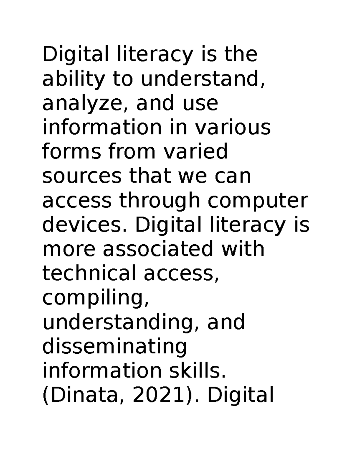 Module 3 - Understanding Digital Literacy & Social Media Concepts - Studocu