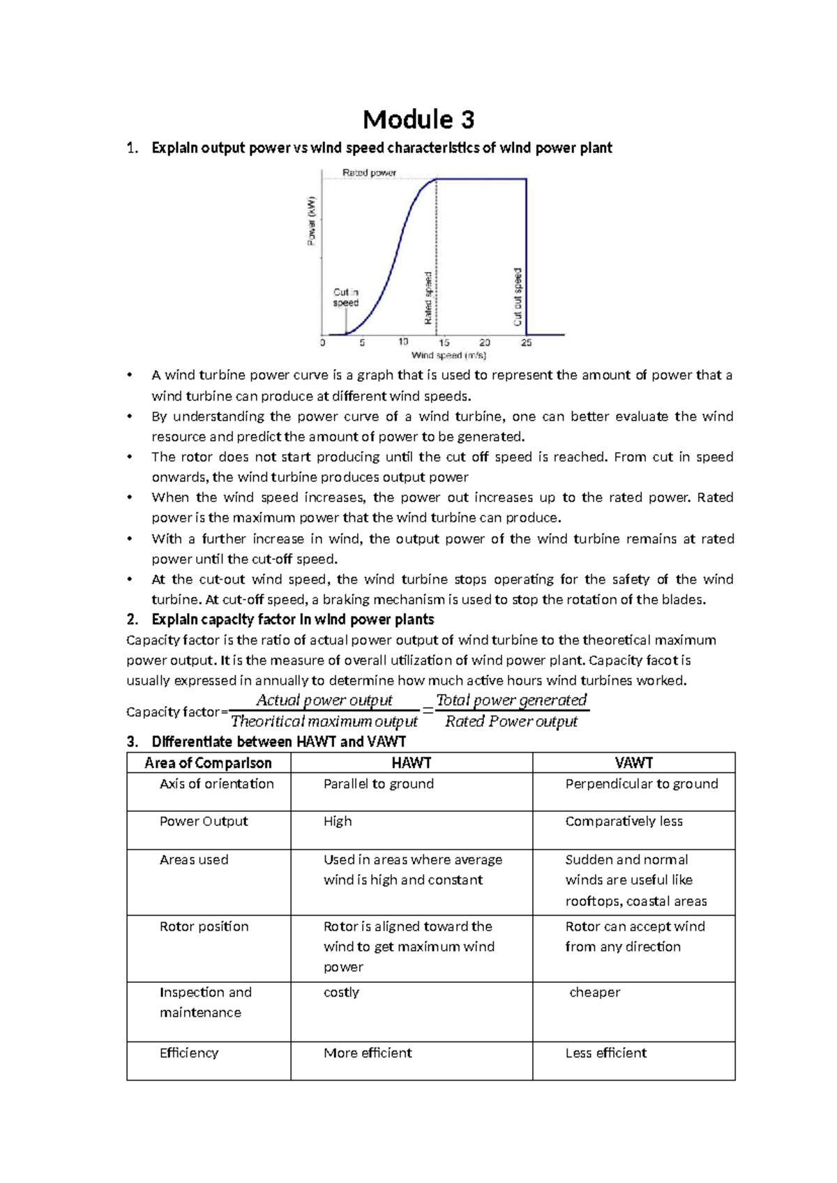 Modulewise QP - Q&A on Wind Energy & OTEC Systems - Studocu