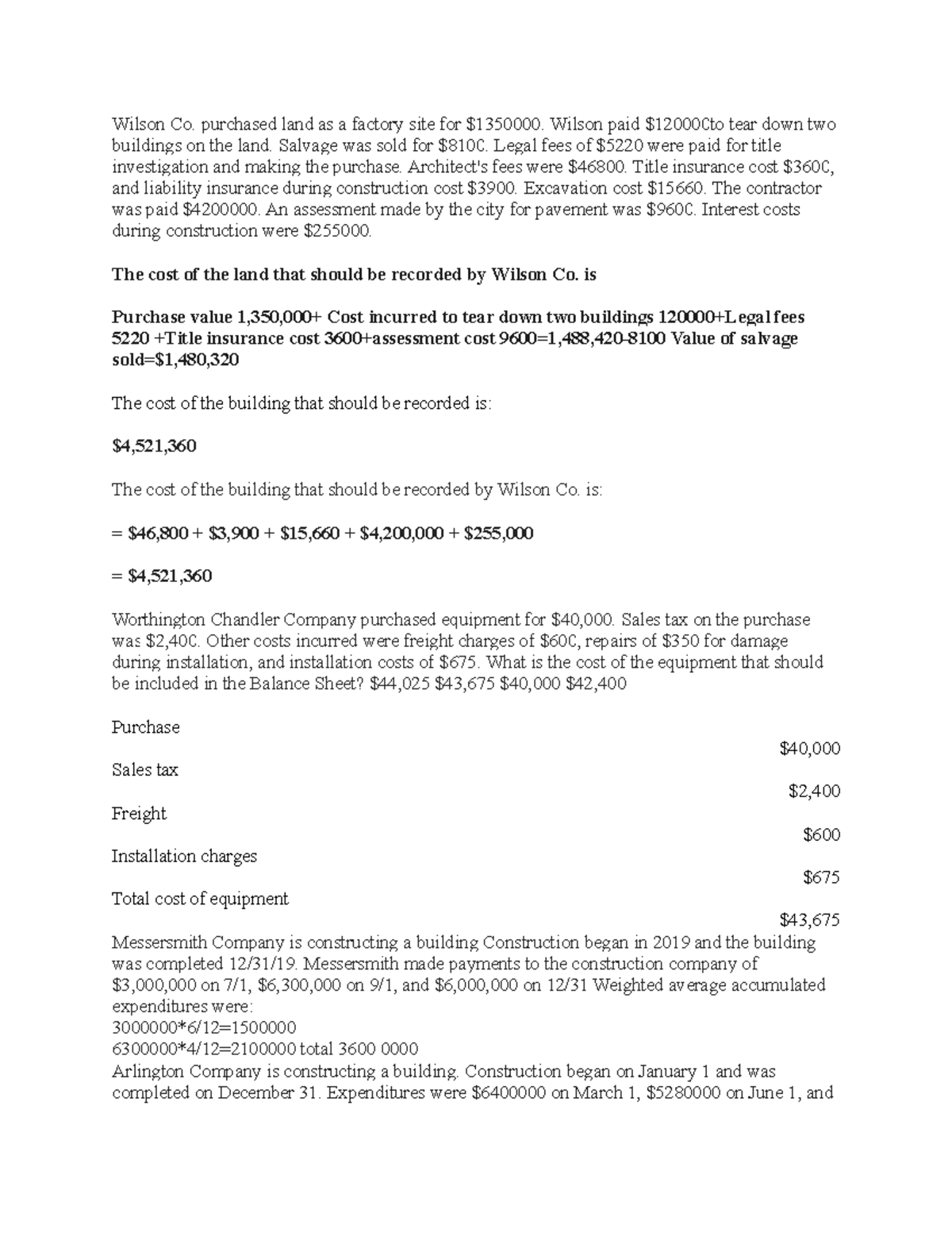 241 Exam 3 - Practice Questions and Solutions on Cost Accounting - Studocu