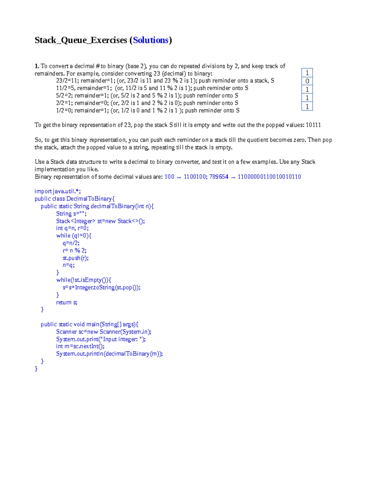 Binary Tree & Binary Search Tree Concepts - CS101 Study Notes - Studocu