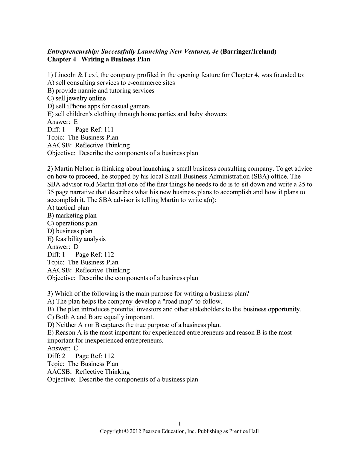Entrepreneurship: Successfully Launching New Ventures - Chapter 4 Notes ...