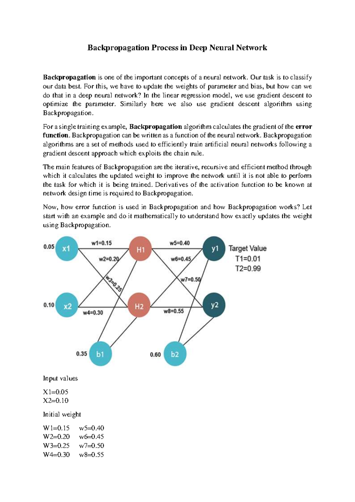 Lecture 9-10 Backpropagation Learning - Backpropagation Process in Deep ...