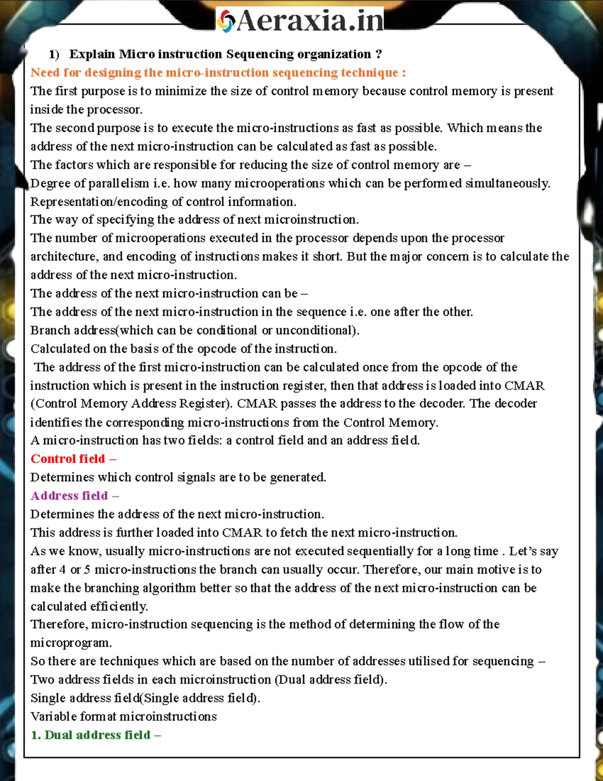 DLCOA Module 1 Comprehensive Study Notes - Studocu