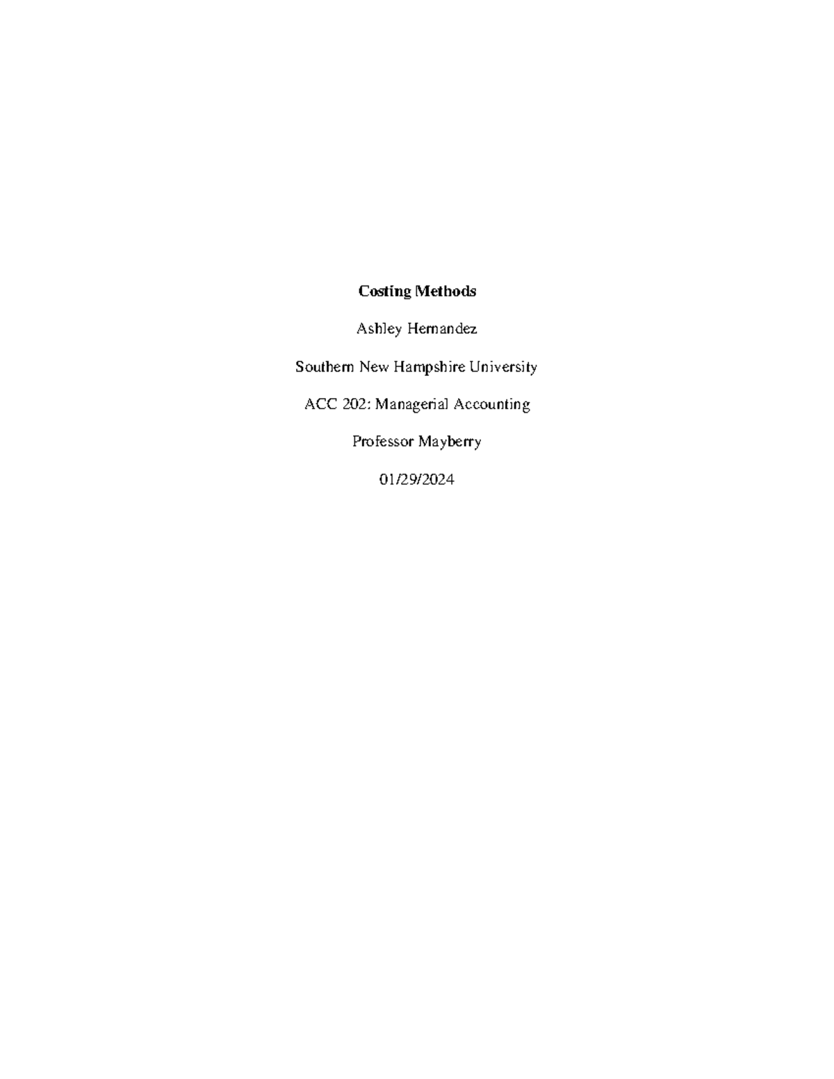 ACC 202: Costing Methods Analysis of Barnes & Noble - Studocu