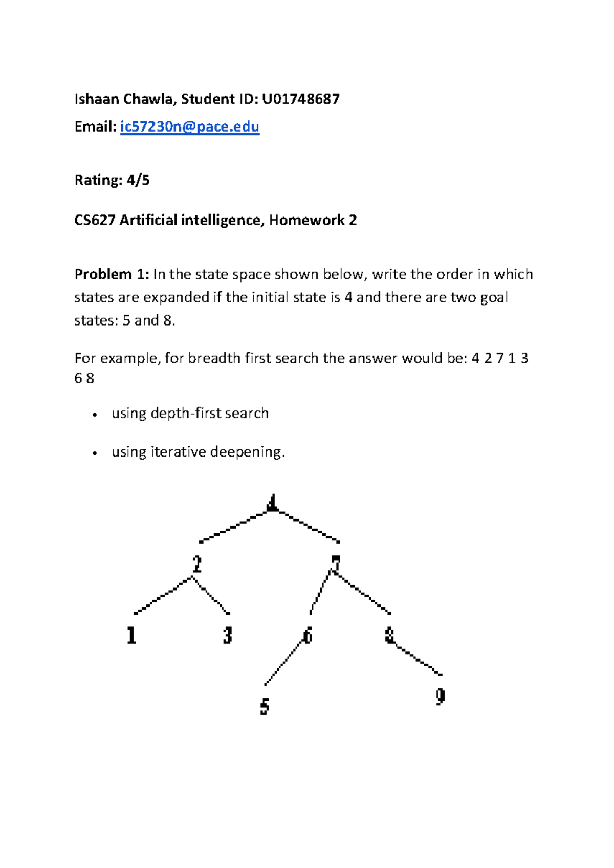AI Assignment 2 - check - Ishaan Chawla, Student ID : U Email: ic57230n ...