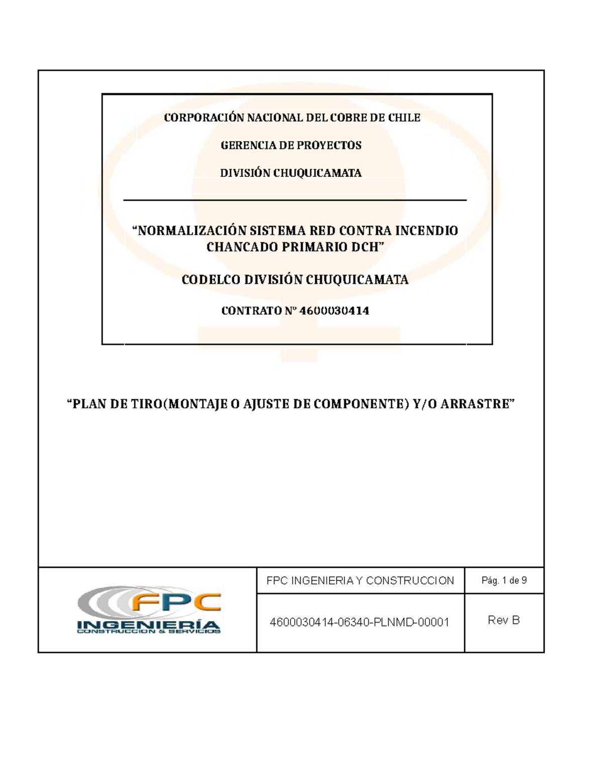 Instructivo de Tiro y Arrastre - Codelco DCH - Rev B - Document Preview