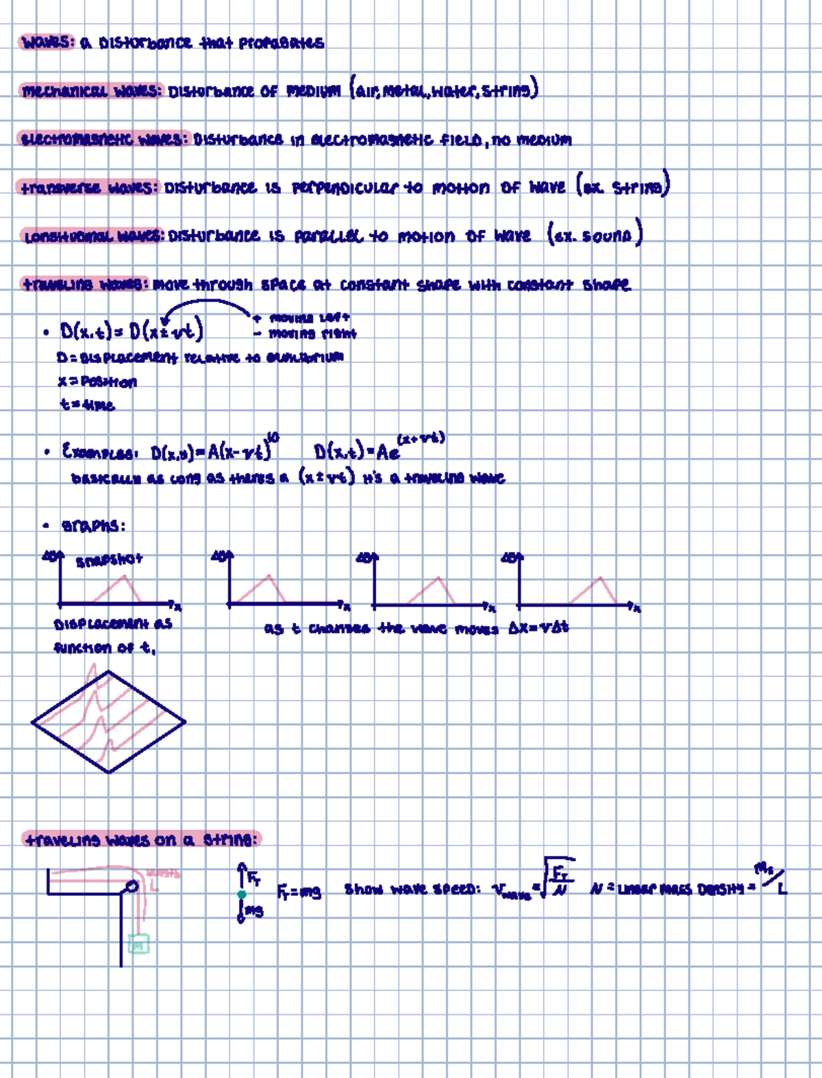 142 Ch 16 - Lecture Notes on Waves and Their Properties - Studocu