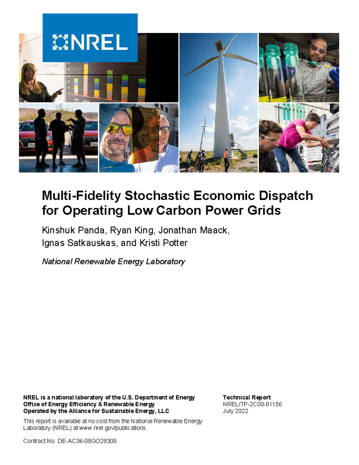 Stochastic Economic Dispatch for Low Carbon Power Grids (NREL) - Studocu