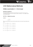 methods - Grade: 12 - Victorian Certificate of Education - Studocu