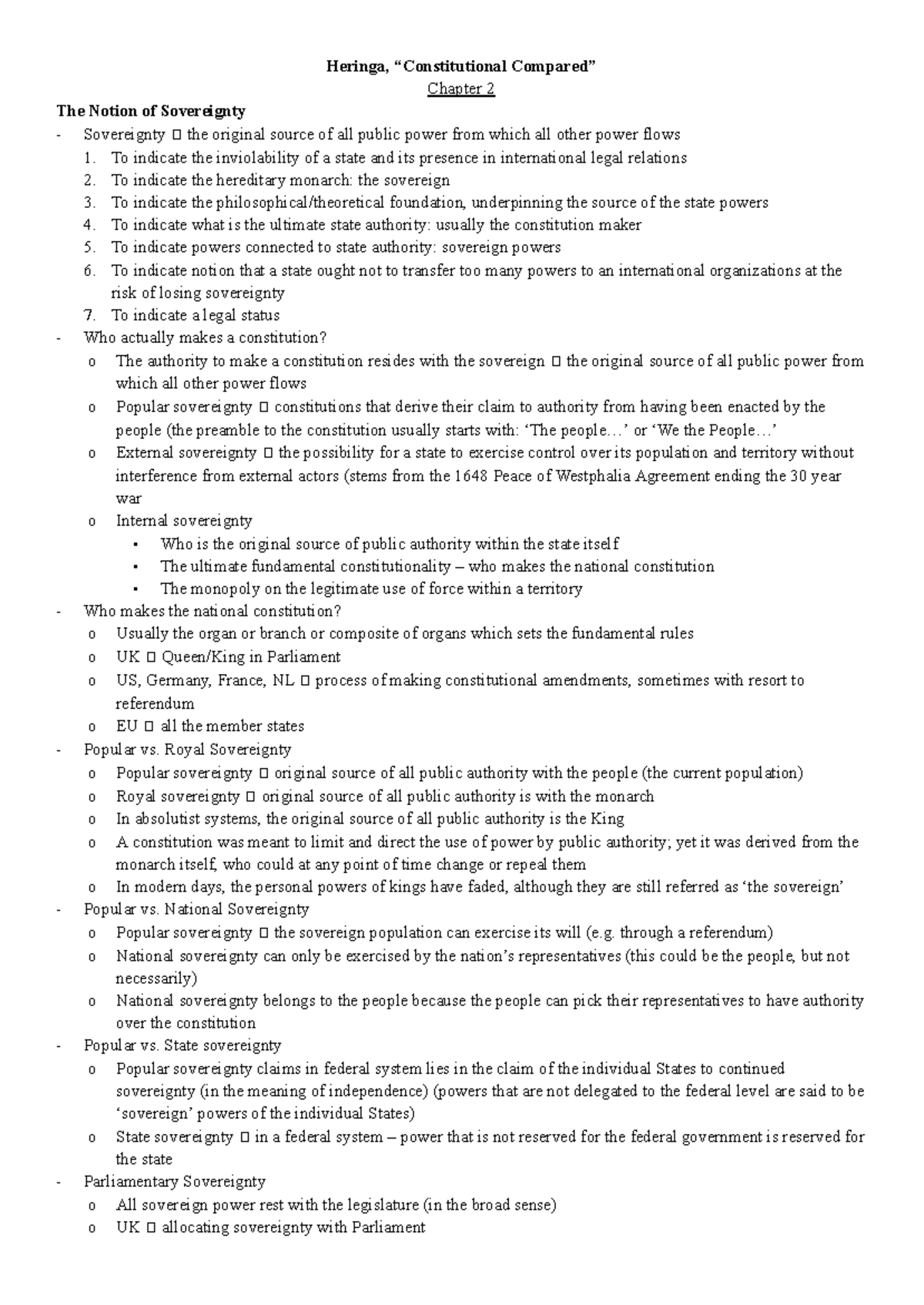 Heringa, Constitutions Compared – Chapter 2: The Notion of Sovereignty ...