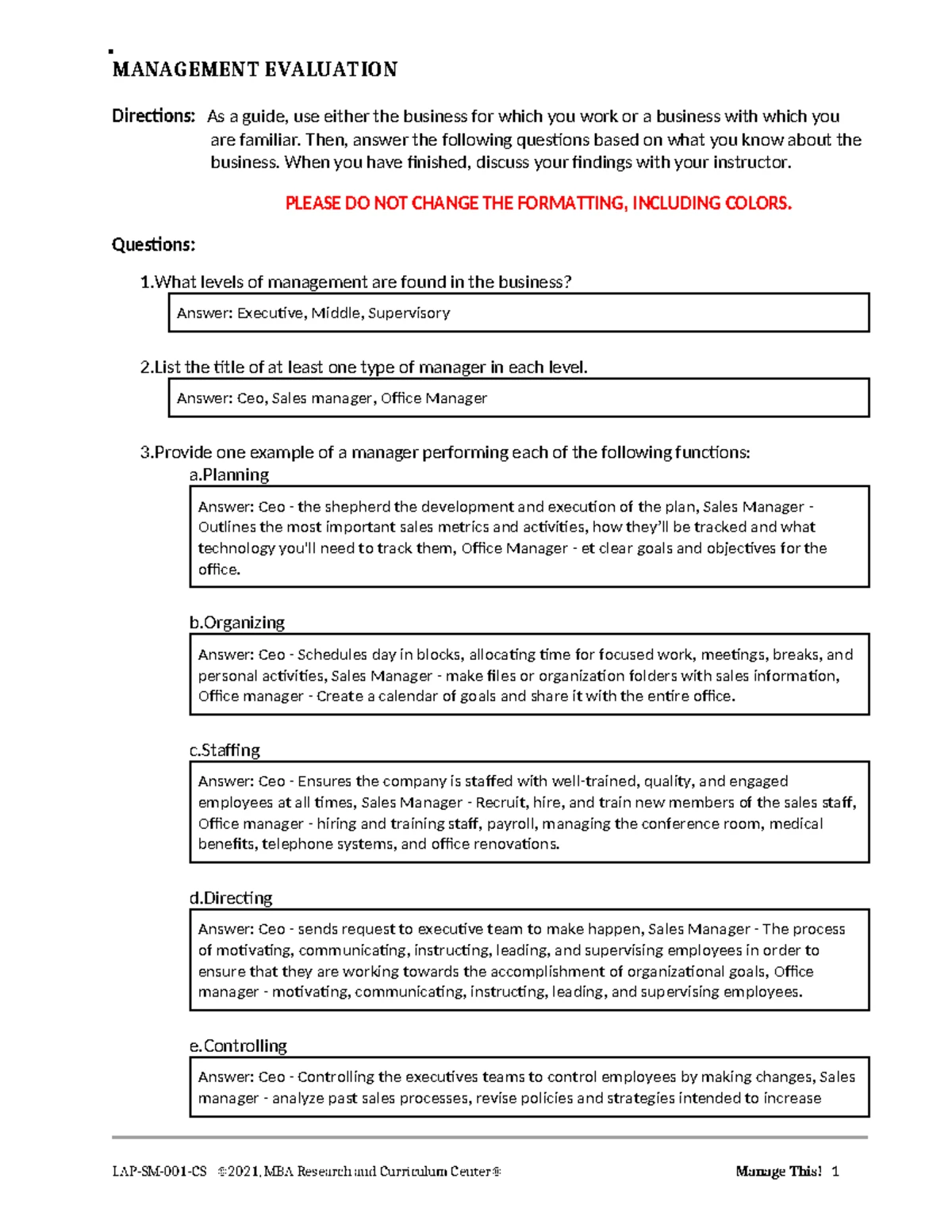 MBA 101: Business Management Learning Guide and Key Concepts - Studocu