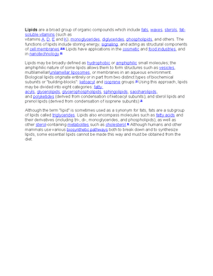 Fats - Summary - fats - In nutrition, biology, and chemistry, fat ...