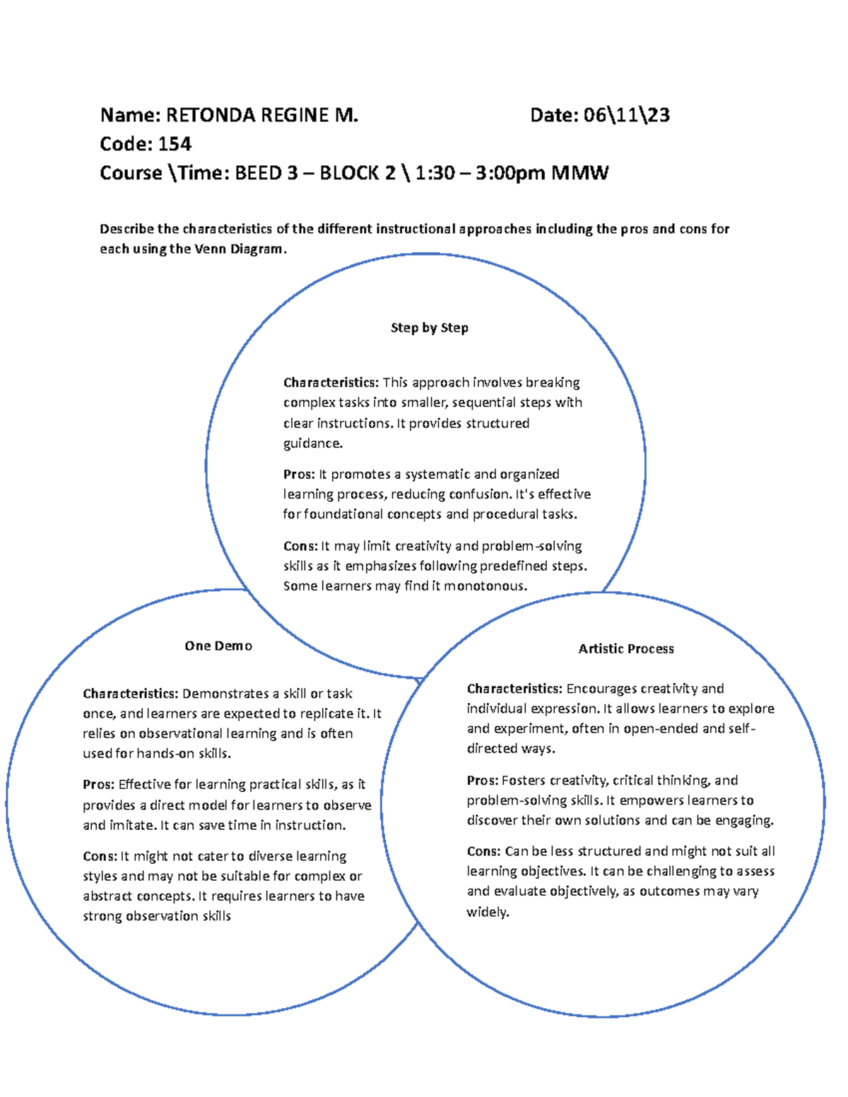 BEED 3 - BLOCK 2: Analyzing Instructional Approaches & Their Impact ...
