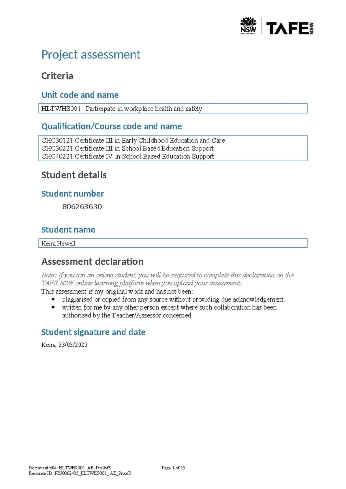 NSW MRG Decision Report - Alinta 11-02 for Child Safety Outcomes - Studocu