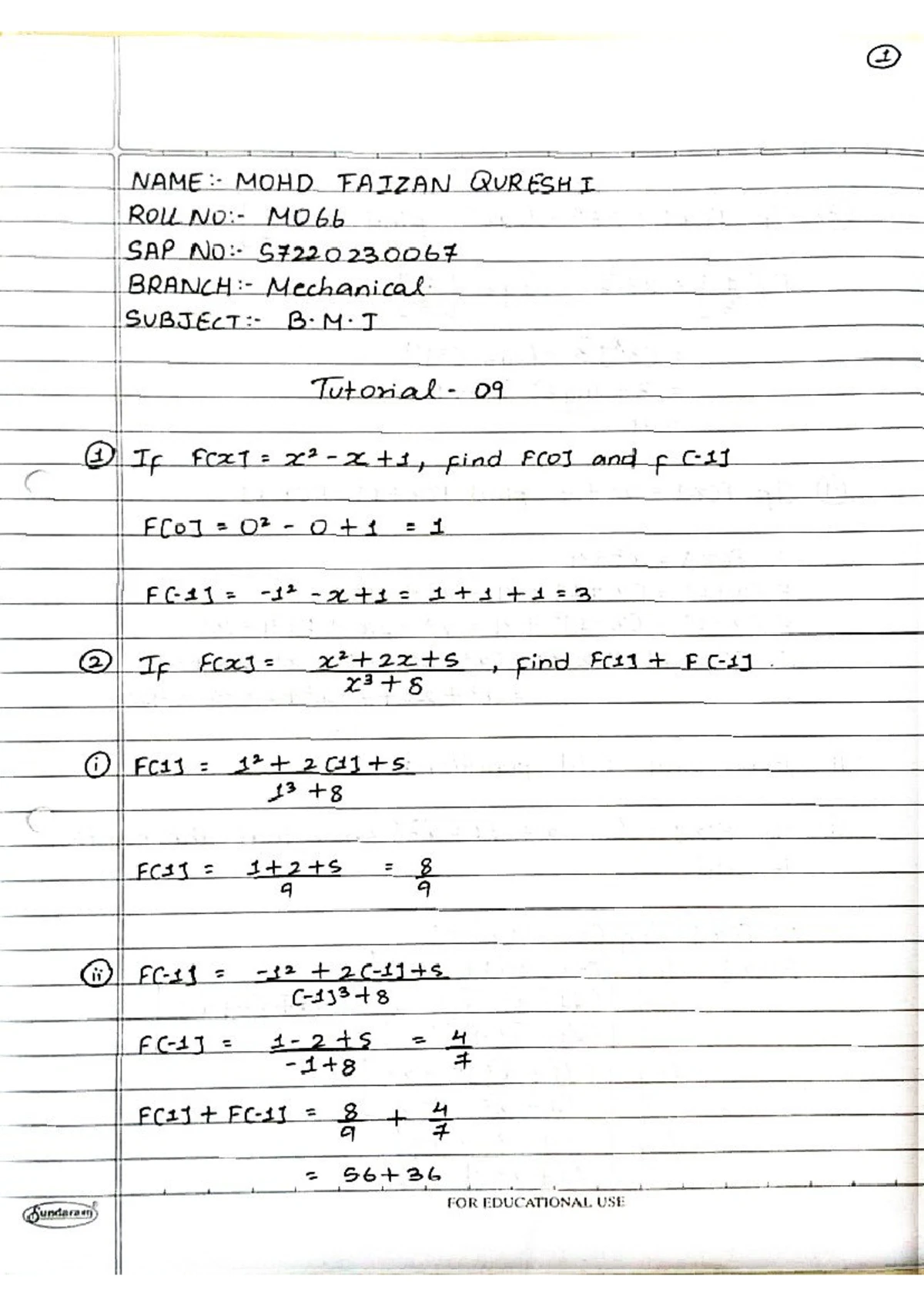 maths for machine learning microproject - All India Shri Shivaji ...