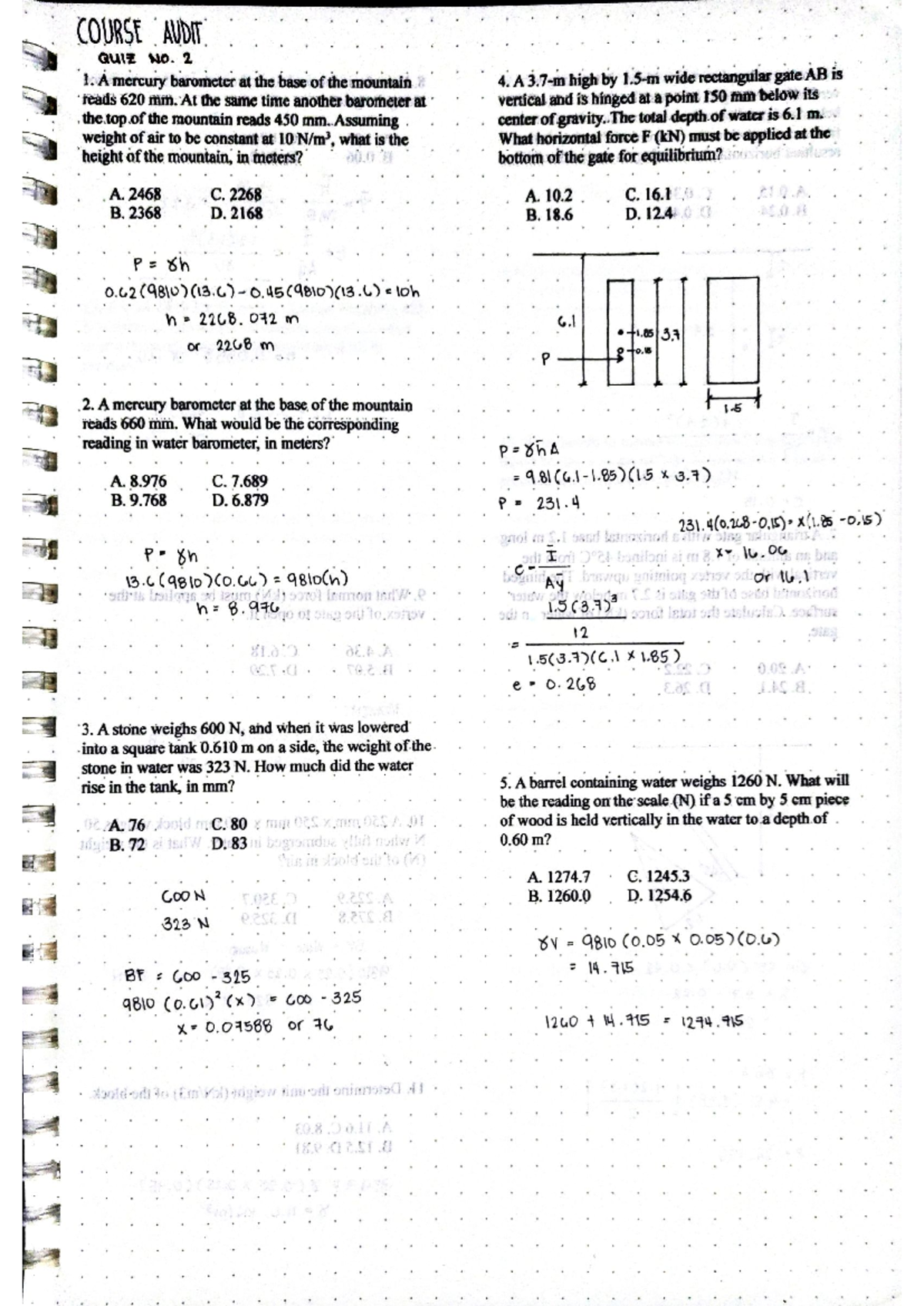 Audit Course Notes: Key Concepts and Study Guide - Studocu