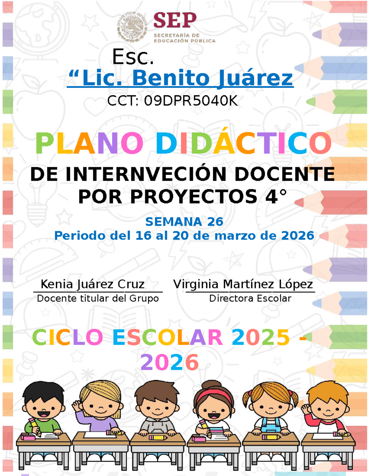 4° SEM26 WORD Planeación de Proyectos Educativos 2025-2026 - Studocu