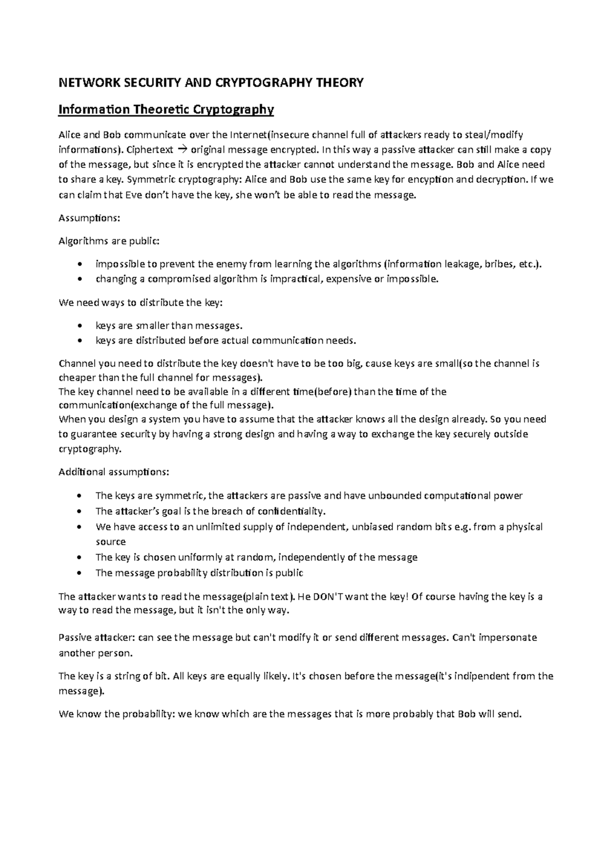 Network Security and Cryptography Theory (Lecture Notes) - Studocu