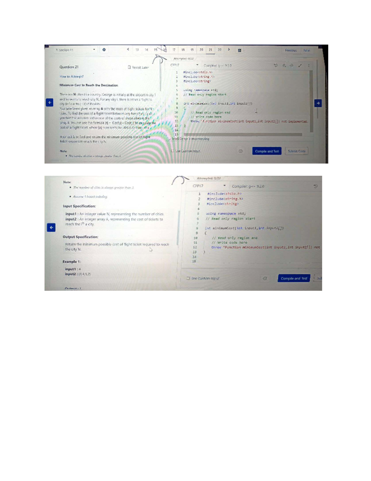 Minimum Cost Flight Ticket Calculation - CPP17 Code Example - Studocu