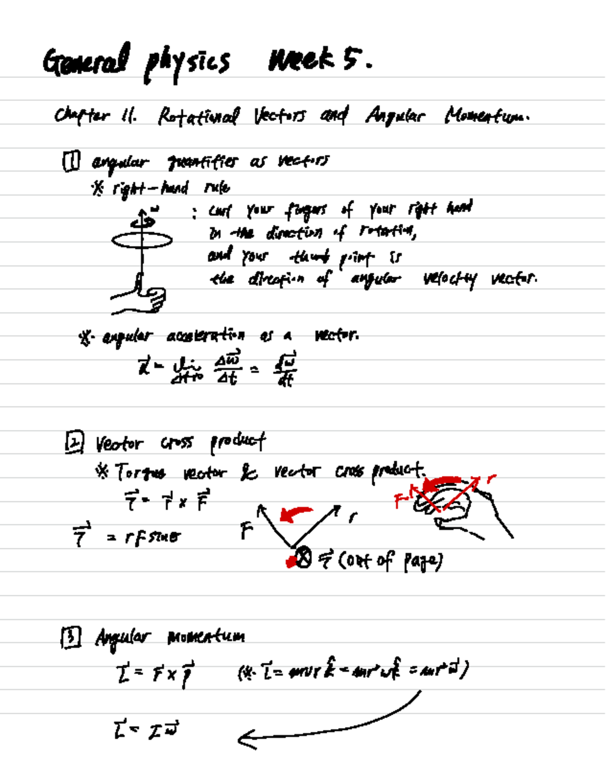 Physics 2 Week 5: Chapter 11 - Rotational Vectors & Angular Quantities ...