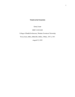 Task2(5) - C802 TASK2 - Task 2 Needs Assessment and EHR Vendor ...