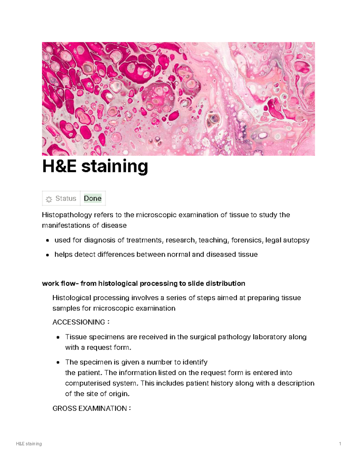 A26f07a9-17af-4cfb-9876-91c1d16cf142 HE staining - H&E staining Status ...