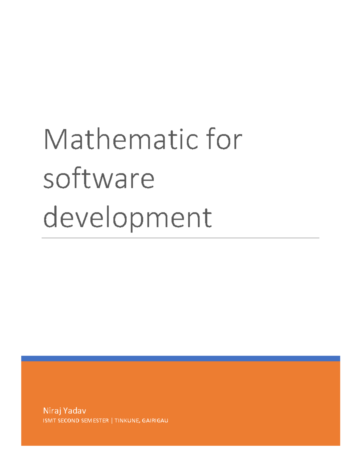 Mathematics ISMT 2nd Sem - Assignment on Algebra & Geometry Solutions ...