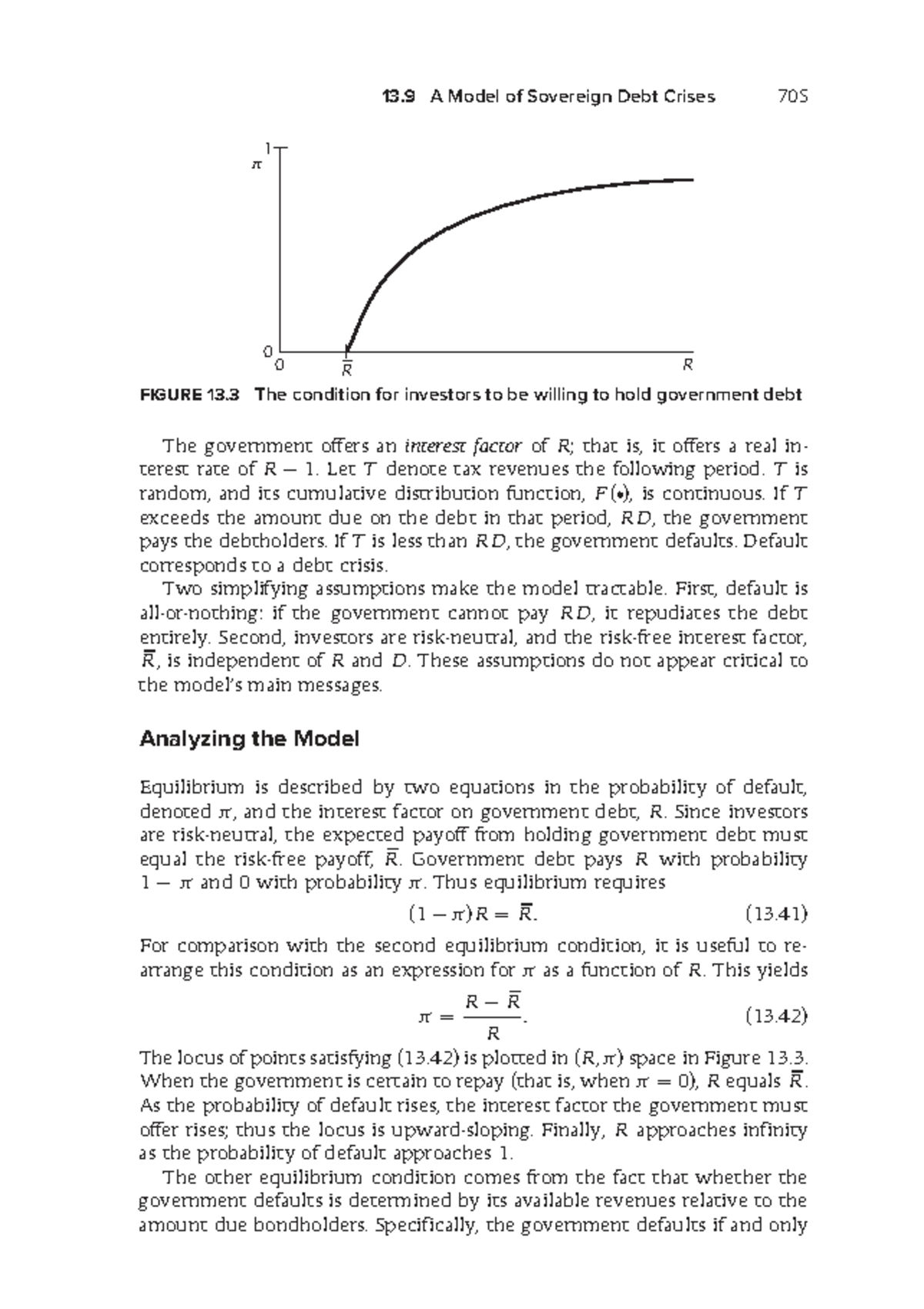 705 - Advanced Micro: Model of Sovereign Debt Crises Analysis - Studocu