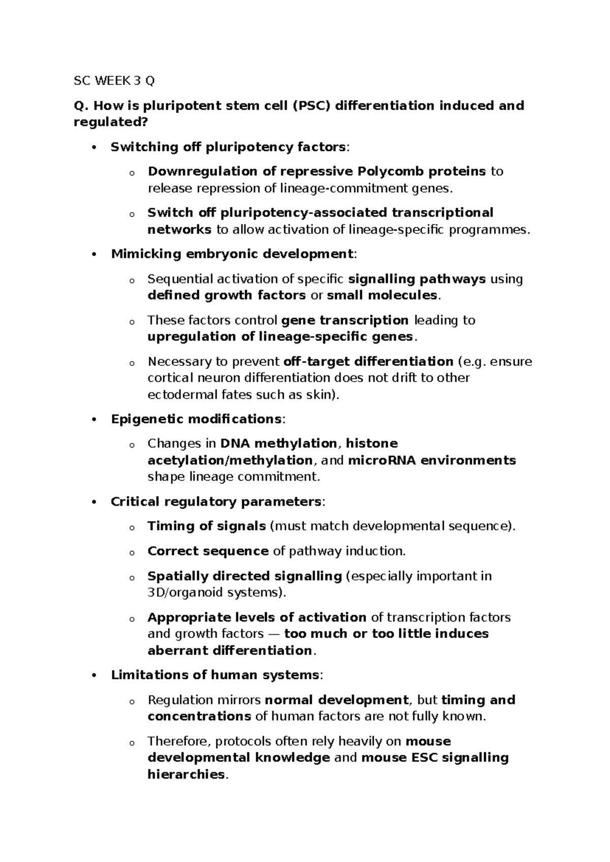 SC WEEK 3 Q - Induction and Regulation of Pluripotent Stem Cell ...