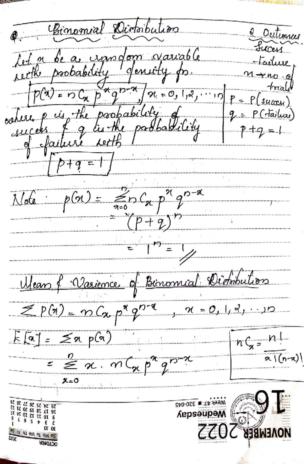 Binomial Distribution: Solutions to Key Problems and Examples - Studocu