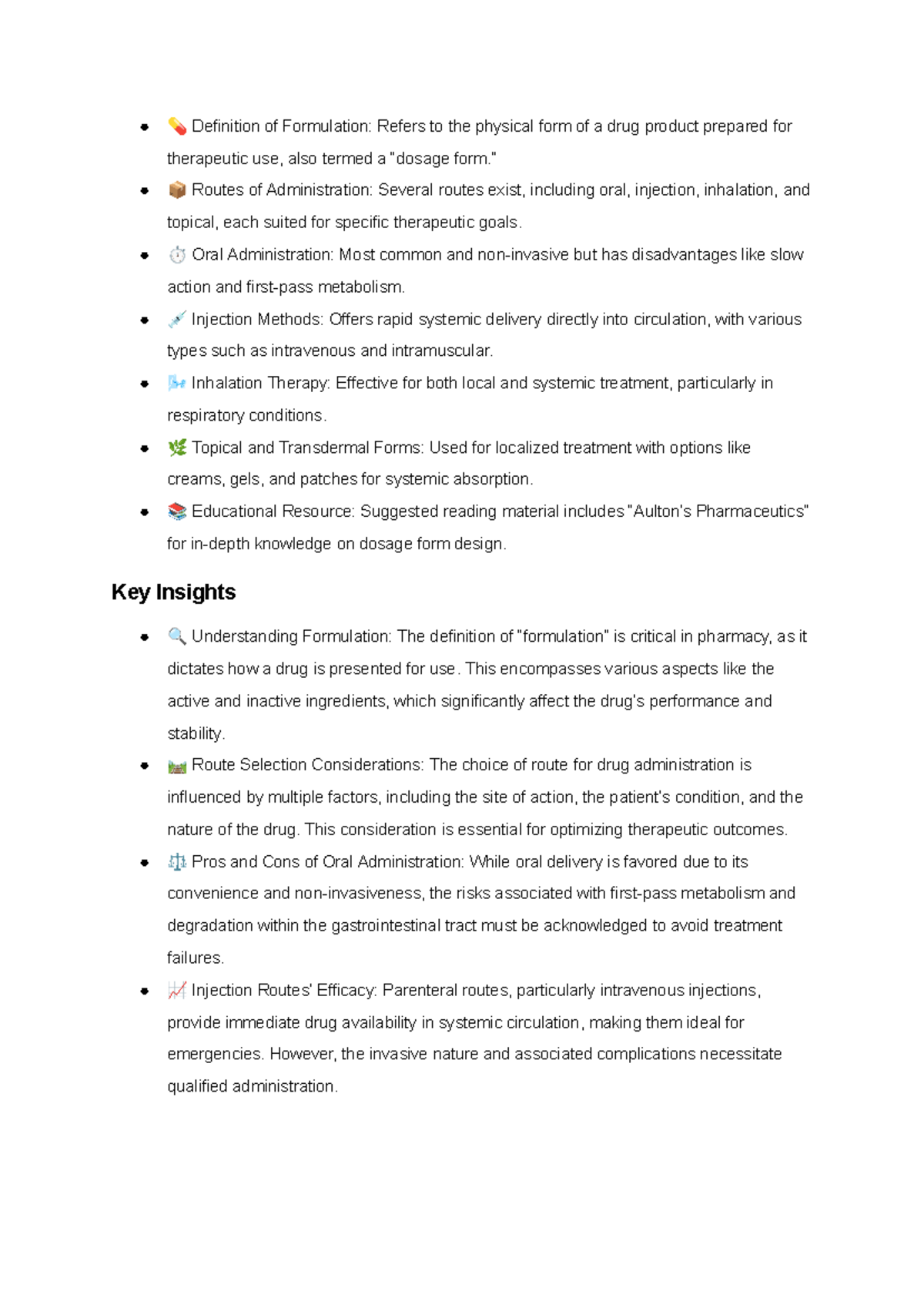 💊 Definition of Formulation - 💊 Definition of Formulation: Refers to ...