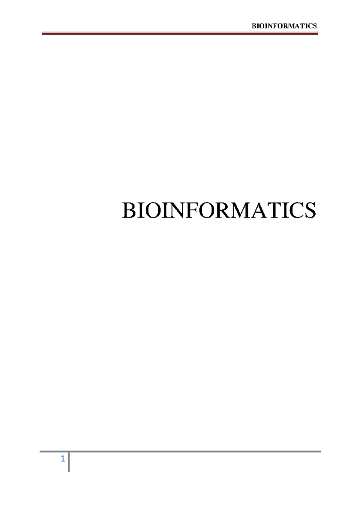BTECH SEM VI RBT603 Bioinformatics Theory Exam Notes 2019 - Studocu