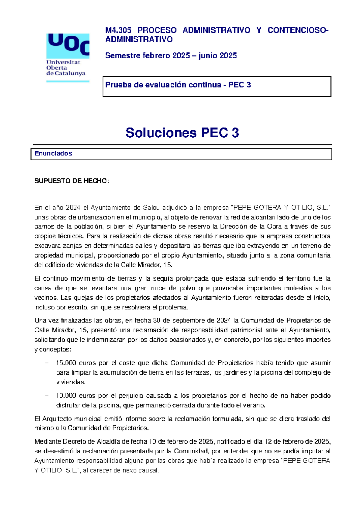 M4.305 PROCESO ADMINISTRATIVO Y CONTENCIOSO ADMINISTRATIVO PEC 3 ...