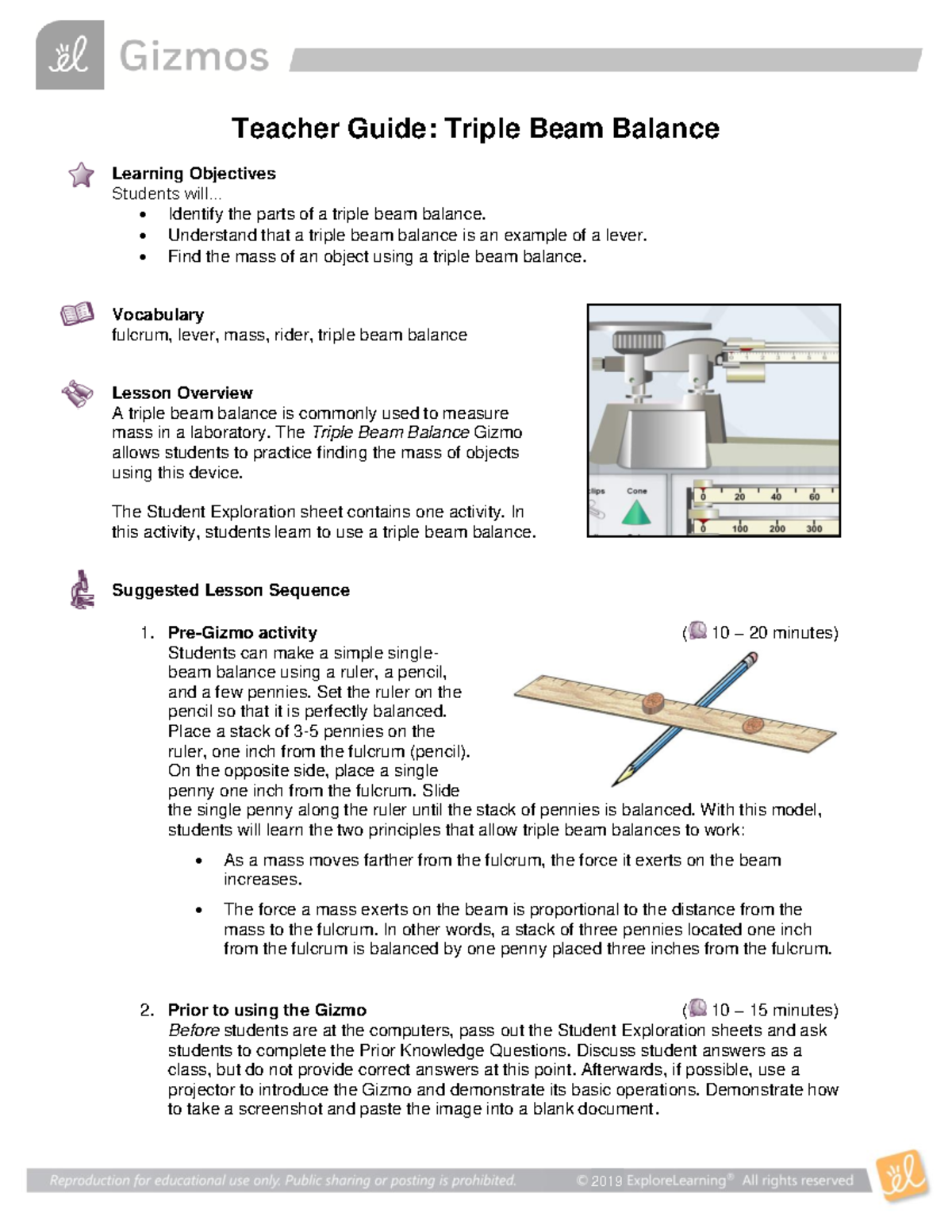 Student Exploration Triple Beam Balance Gizmo Answer Key - The Best Picture Of Beam