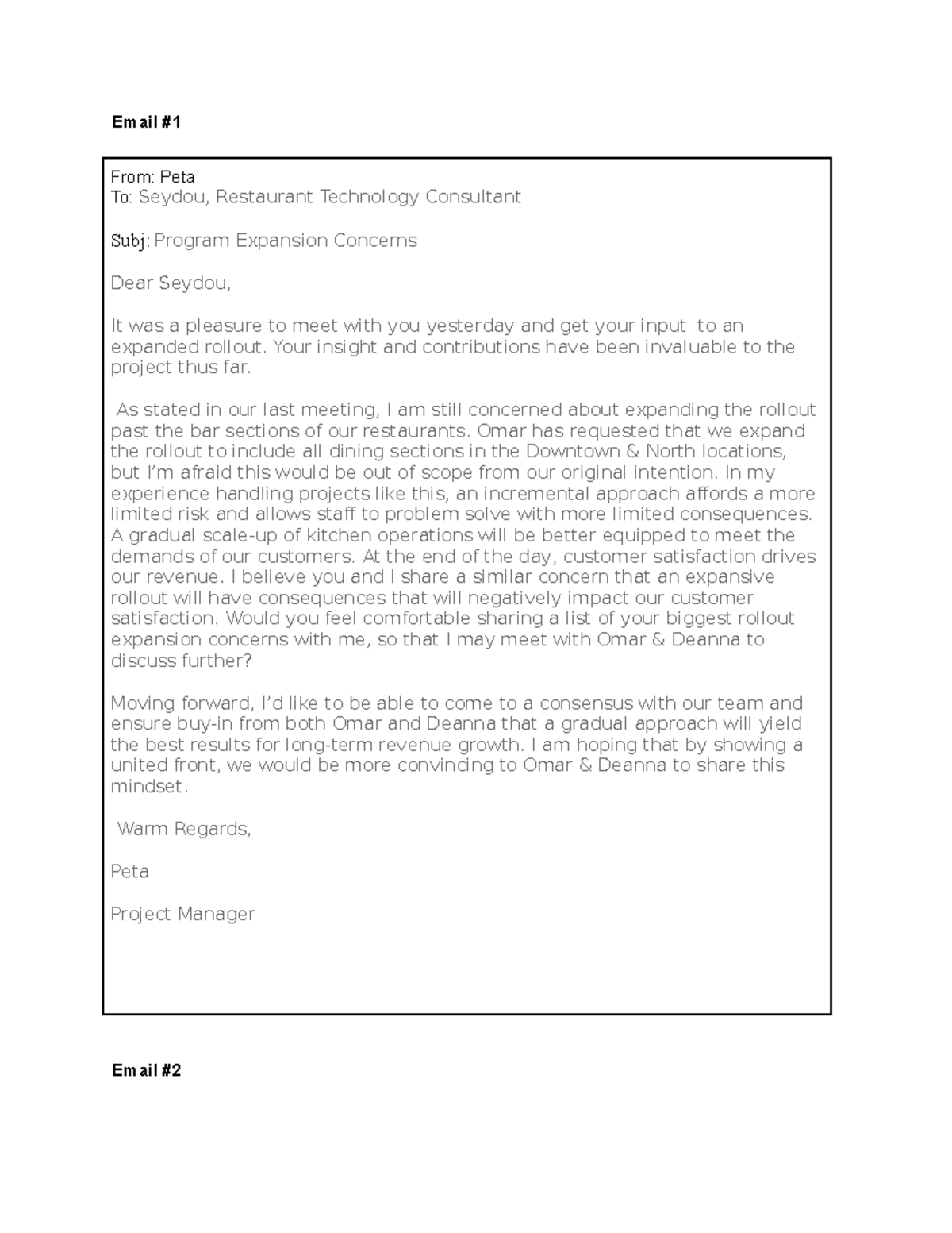 Email Exchange on Program Expansion Concerns: Insights & Strategies ...