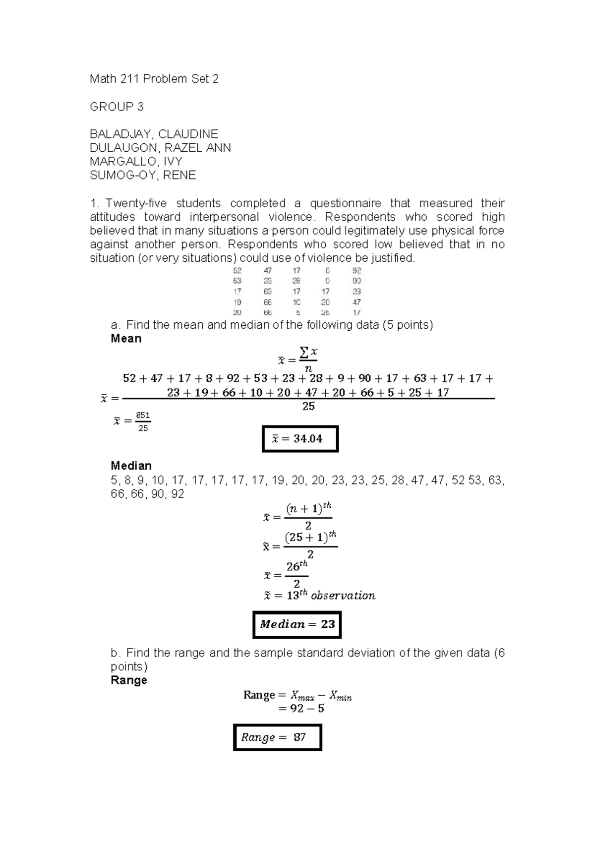 Probability Questions and Solutions for Math 101 - Studocu