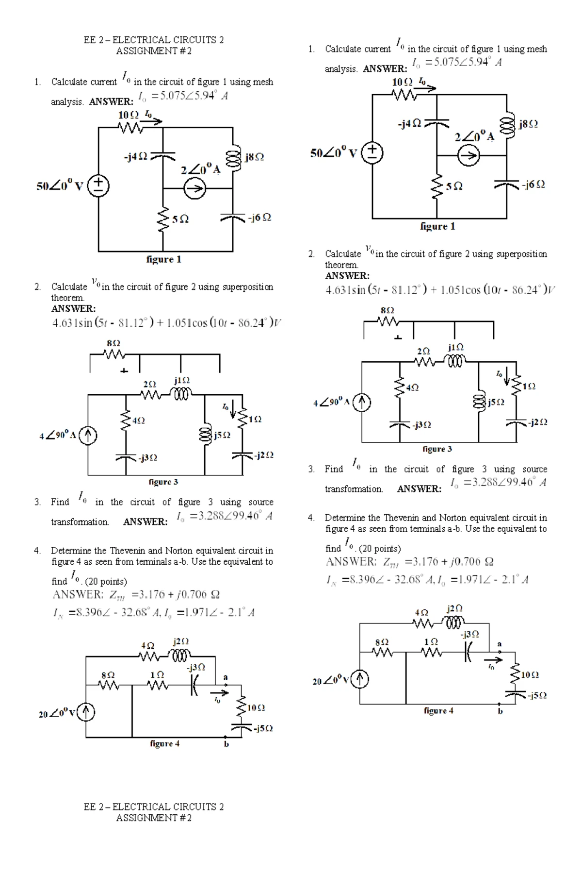 Hadi's Solutions Manual: Electrical Circuits (EE 101) - Studocu