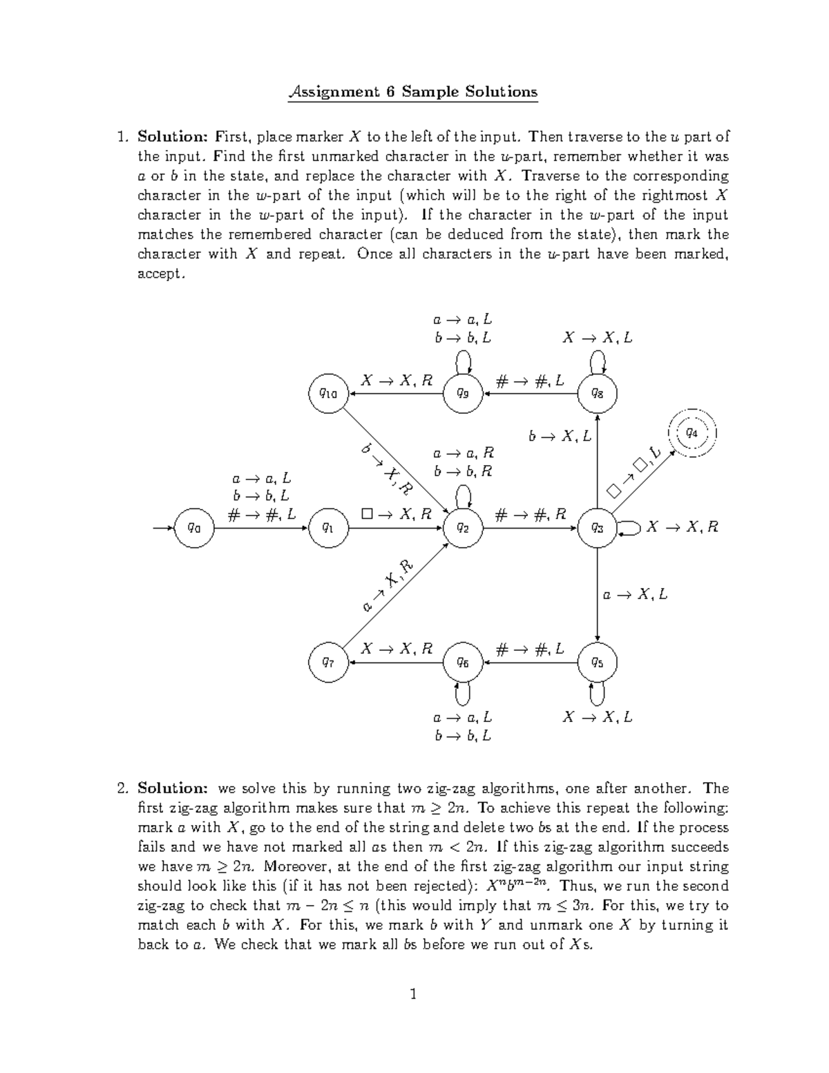 Assignment 6 Solutions: Sample Answers and Explanations - Studocu